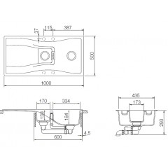 Кухонная мойка Schock Waterfall 60D (D-150) магма