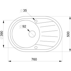Кухонная мойка Granula ST-7601 черный