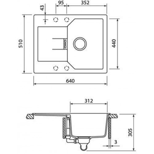 Кухонная мойка Schock Manhattan 40D эверест
