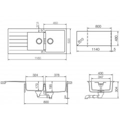 Кухонная мойка Schock Signus 80D (D-200) магма