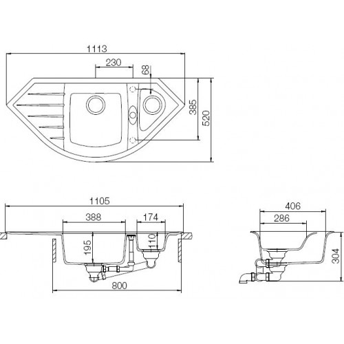 Кухонная мойка Schock Genius 90C (С-150) альпина