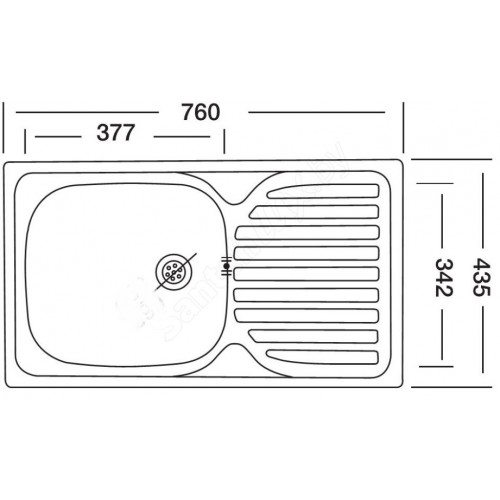 Кухонная мойка Kromevye ЕС 240 D