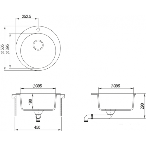 Кухонная мойка AquaSanita Clarus SR100W alumetallic 202