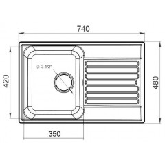 Кухонная мойка GranFest QUARZ Z78