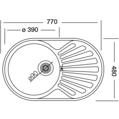Кухонная мойка Kromevye EC 259 D