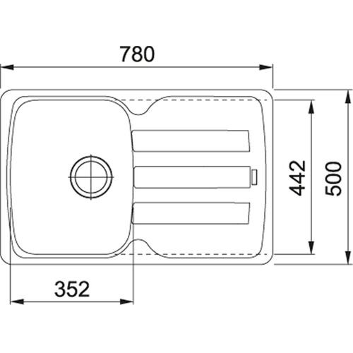 Кухонная мойка Franke AZG 611-78 серый