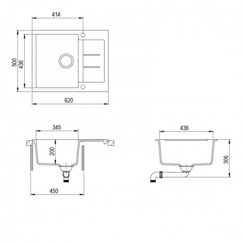 Кухонная мойка AquaSanita SQT 102 111 AW silica