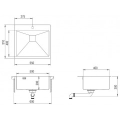 Кухонная мойка AquaSanita Aira AIR 100 N