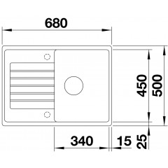 Кухонная мойка Blanco ZIA 45 S Compact белый 524725