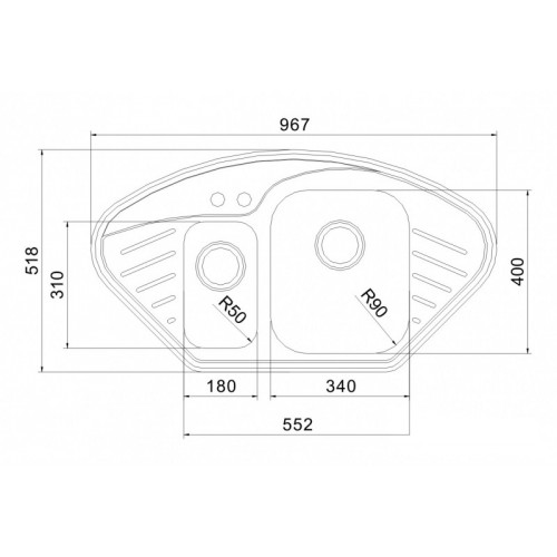 Кухонная мойка Oulin OL-310