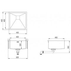 Кухонная мойка AquaSanita Dera DER100X