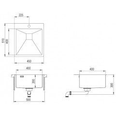 Кухонная мойка AquaSanita Aira AIR100X