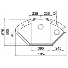 Кухонная мойка Elleci Easy CORNER M70 Ghisa
