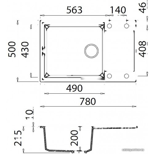 Кухонная мойка Elleci Easy 310 G51 Avena