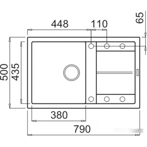 Кухонная мойка Elleci Unico 300 G43 Tortora
