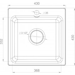Кухонная мойка GranFest Smart 430 (Beige)