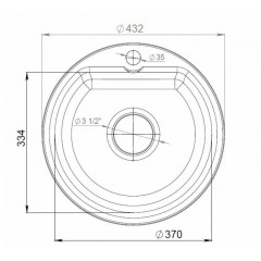 Кухонная мойка GranFest Smart 435 (Sand)