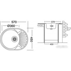 Кухонная мойка Kromevye EX 157 D