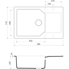 Кухонная мойка Omoikiri Yonaka 78-LB-SA бежевый