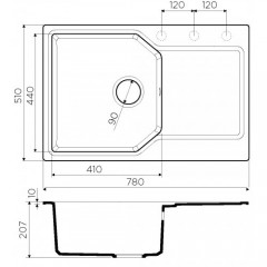 Кухонная мойка Omoikiri Yonaka 78-BE ваниль