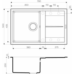 Кухонная мойка Omoikiri Sumi 79-BL черный