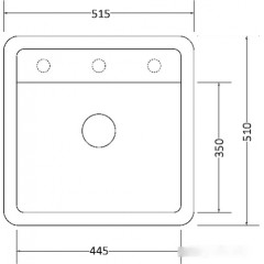 Кухонная мойка Zorg Como 51 (черный опал)