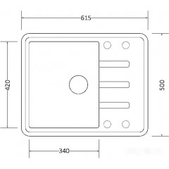 Кухонная мойка Zorg Torino 62 (песчаный берег)