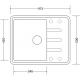 Кухонная мойка Zorg Torino 62 (серый жемчуг)