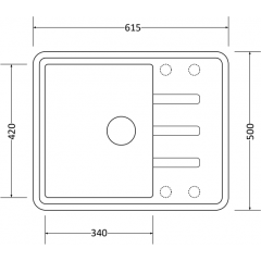Кухонная мойка Zorg Torino 62 (черный опал)