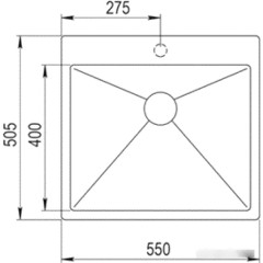 Кухонная мойка Zorg ZRN 5055