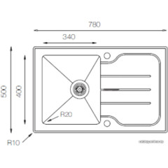 Кухонная мойка Zorg GS 7850 (черный)