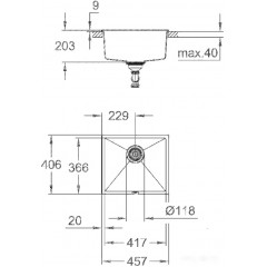 Кухонная мойка Grohe K700U 50-C 45.7/40.6 1.0 31653AT0 (серый гранит)