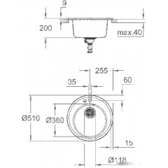 Кухонная мойка Grohe K200 50-C 51 1.0 31656AP0 (черный гранит)