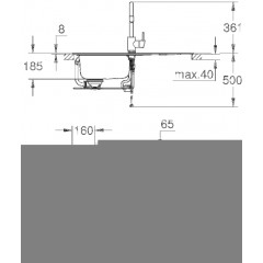 Кухонная мойка Grohe K400 + Grohe Concetto 31570SD0