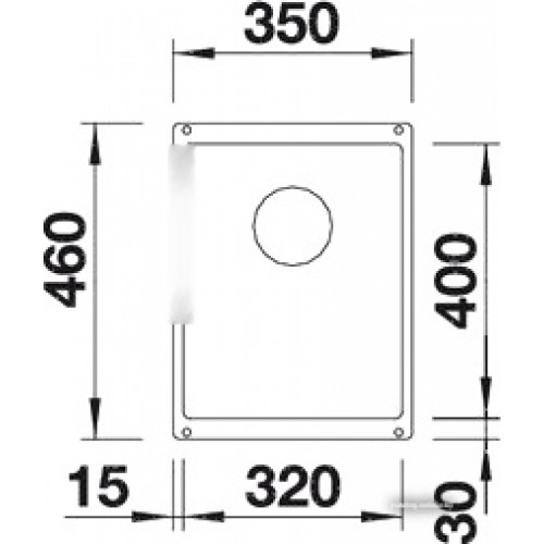 Кухонная мойка Blanco Subline 320-U (белый)