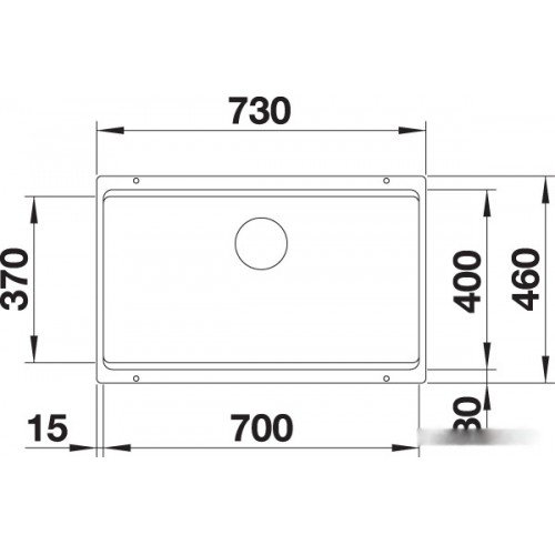 Кухонная мойка Blanco ETAGON 700-U антрацит 525167