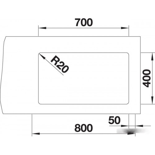 Кухонная мойка Blanco ETAGON 700-U антрацит 525167