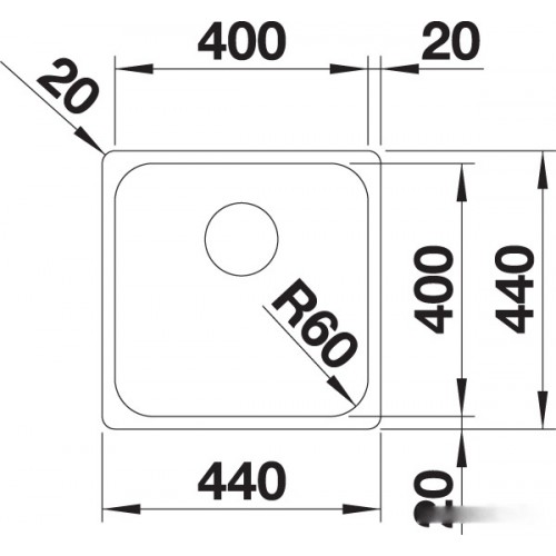 Кухонная мойка Blanco Supra 400-IF