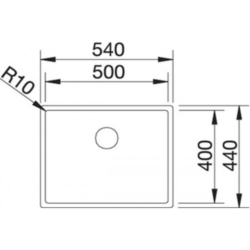 Кухонная мойка Blanco CLARON 500-U нерж.сталь