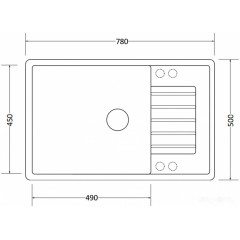 Кухонная мойка Zorg Dello 78 (черный опал)