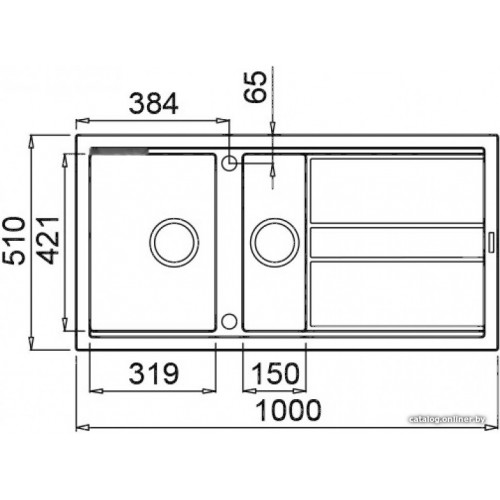 Кухонная мойка Elleci Best 475 White K96