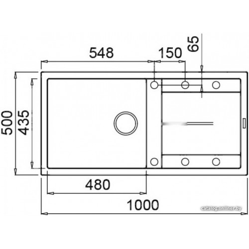 Кухонная мойка Elleci Unico 480 G62 Bianco Antico