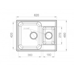 Кухонная мойка GranFest QUARZ GF-Z09 (Grey)