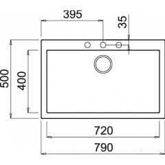 Кухонная мойка Elleci Quadra 130 K96 White