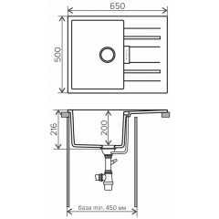 Кухонная мойка Tolero Loft TL-650 сафари №102