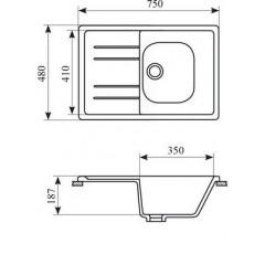 Кухонная мойка Gran-Stone GS-25 (Black)