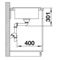 Кухонная мойка Blanco Elon 45 S (Антрацит)