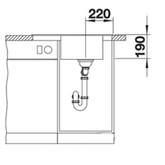 Кухонная мойка Blanco Elon 45 S (Антрацит)