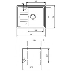 Кухонная мойка Teka Stone 45 S-TG 1B 1D (White)