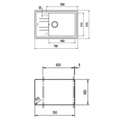 Кухонная мойка Teka Stone 60 S-TG 1B 1D (Dark grey)